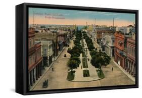 Prado Promenade, Havana, Cuba, 1910-null-Framed Stretched Canvas