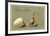 Präge Glückwunsch Ostern, Geschlüpftes Küken, Schale-null-Framed Giclee Print