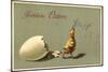 Präge Glückwunsch Ostern, Geschlüpftes Küken, Schale-null-Mounted Giclee Print