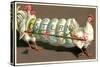 Präge Glückwunsch Ostern, Hennen Tragen 6 Ostereier-null-Stretched Canvas