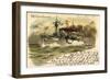 Präge Künstler Litho Siehl, S.M.S. Fürst Bismarck-null-Framed Giclee Print