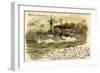 Präge Künstler Litho Siehl, S.M.S. Fürst Bismarck-null-Framed Giclee Print