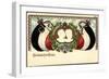 Präge Litho Deutscher Gruß, Kaiserpaar, Fahnen, Wappen-null-Framed Giclee Print