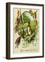 Präge Litho Glückwunsch Ostern, Osterhasen, Ostereier-null-Framed Giclee Print