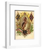 Präge Wappen Litho Kaiser Friedrich Wilhelm II, Krone-null-Framed Giclee Print