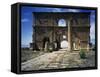 Praetorian Straddling Main Roadway, Roman Ruins of Lambaesis-null-Framed Stretched Canvas