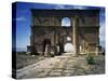 Praetorian Straddling Main Roadway, Roman Ruins of Lambaesis-null-Stretched Canvas