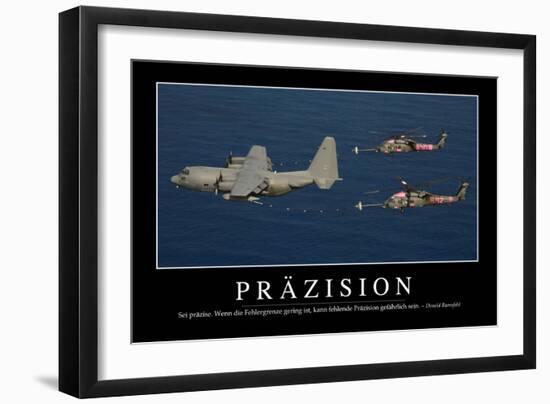 Präzision Motivationsposter Mit Inspirierendem Zitat-null-Framed Photographic Print