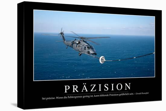 Präzision Motivationsposter Mit Inspirierendem Zitat-null-Stretched Canvas