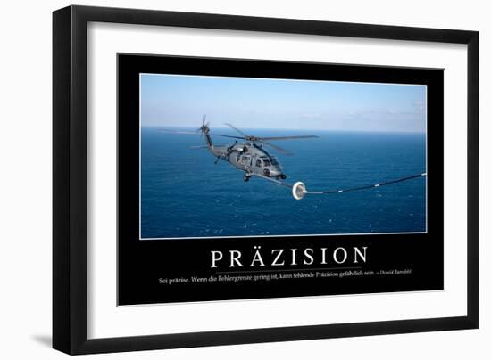 Präzision Motivationsposter Mit Inspirierendem Zitat-null-Framed Photographic Print