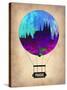 Prague Air Balloon-NaxArt-Stretched Canvas