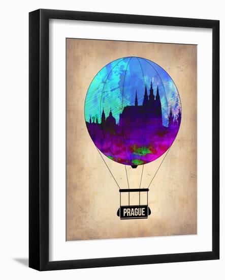 Prague Air Balloon-NaxArt-Framed Art Print