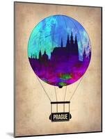 Prague Air Balloon-NaxArt-Mounted Art Print