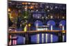 Prague at Night-vent du sud-Mounted Photographic Print