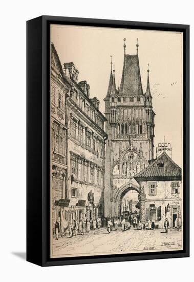 'Prague', c1820 (1915)-Samuel Prout-Framed Stretched Canvas