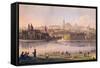 Prague Castle and a Part of the Little Quarter-null-Framed Stretched Canvas