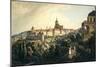 Prague Castle and the Royal Summerhouse, 1836-Vincenc Morstadt-Mounted Giclee Print