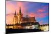 Prague Castle at Sunset - Czech Republic-TTstudio-Mounted Photographic Print