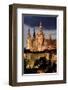 Prague Castle Hrad at Night-null-Framed Art Print