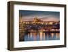 Prague Castle in sunset-Belinda Shi-Framed Photographic Print