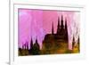 Prague City Skyline-NaxArt-Framed Art Print