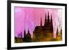 Prague City Skyline-NaxArt-Framed Art Print