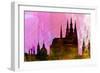 Prague City Skyline-NaxArt-Framed Art Print