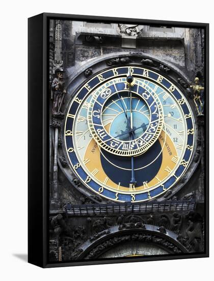 Prague Clock 1-Chris Bliss-Framed Stretched Canvas