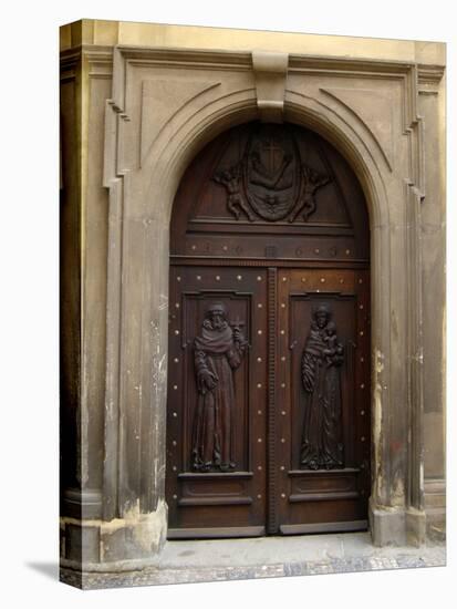 Prague Door V-Jim Christensen-Stretched Canvas