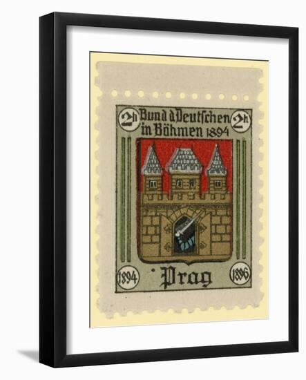 Prague, Federation of Germans in Bohemia, 1894-null-Framed Giclee Print