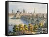 Prague from the Belvedere-Vincent Morstadt-Framed Stretched Canvas