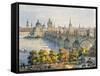 Prague from the Belvedere-Vincent Morstadt-Framed Stretched Canvas