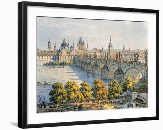 Prague from the Belvedere-Vincent Morstadt-Framed Giclee Print