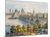 Prague from the Belvedere-Vincent Morstadt-Mounted Giclee Print