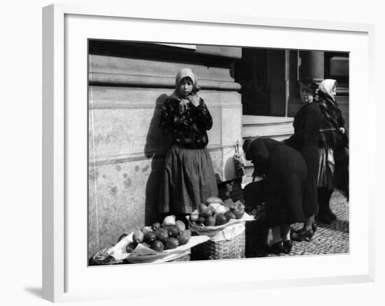 Prague Fruit Seller-null-Framed Photographic Print