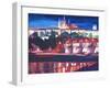 Prague - Hradschin with Charles Bridge-Markus Bleichner-Framed Art Print