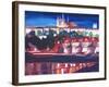 Prague - Hradschin with Charles Bridge-Markus Bleichner-Framed Art Print