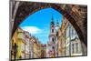 Prague Old Town & Tower Arch-null-Mounted Art Print