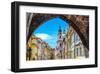 Prague Old Town & Tower Arch-null-Framed Art Print