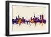 Prague Praha Czech Republic Skyline-Michael Tompsett-Framed Art Print