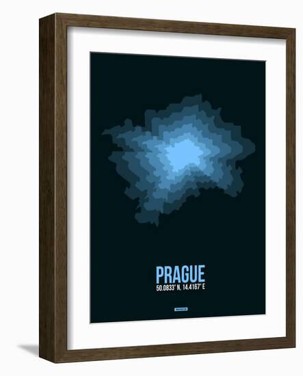 Prague Radiant Map 2-NaxArt-Framed Art Print