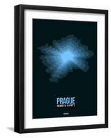 Prague Radiant Map 2-NaxArt-Framed Art Print