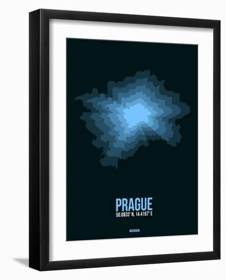 Prague Radiant Map 2-NaxArt-Framed Art Print