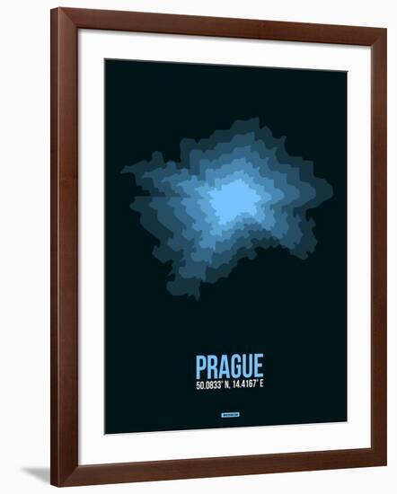 Prague Radiant Map 2-NaxArt-Framed Art Print