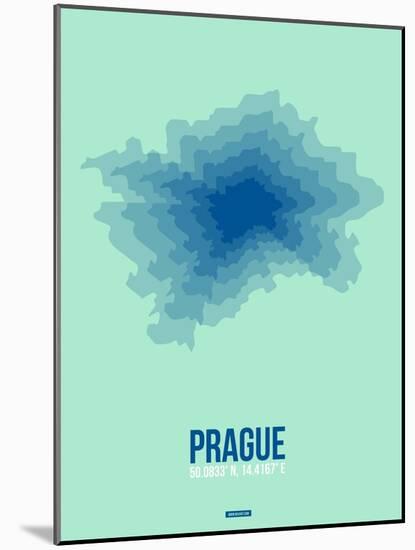 Prague Radiant Map 4-NaxArt-Mounted Art Print