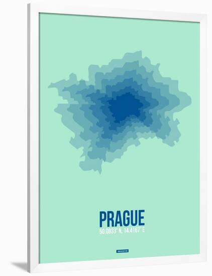 Prague Radiant Map 4-NaxArt-Framed Art Print