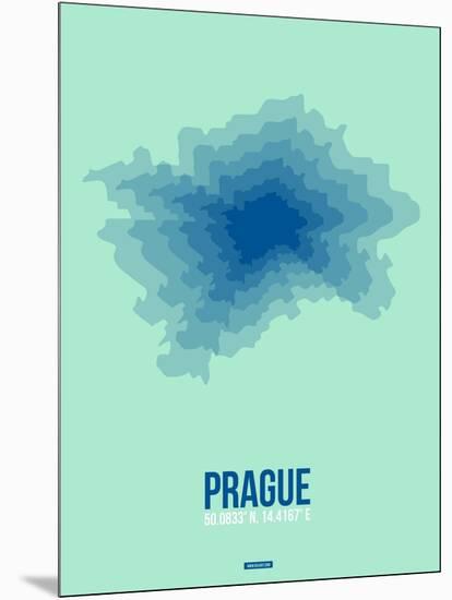 Prague Radiant Map 4-NaxArt-Mounted Art Print