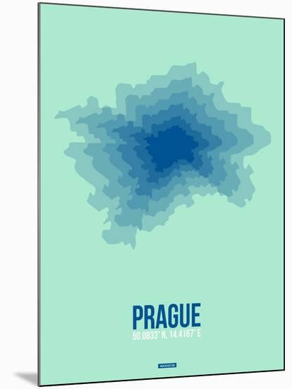 Prague Radiant Map 4-NaxArt-Mounted Art Print