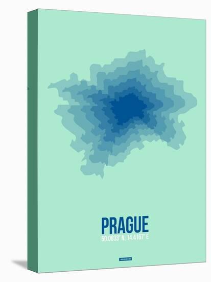 Prague Radiant Map 4-NaxArt-Stretched Canvas