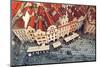 Prague Rooftops, Beautiful Aerial View of Czech Baroque Architecture with Red Roofs.-igorstevanovic-Mounted Photographic Print